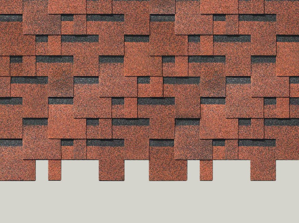 Мягкая кровля Docke Матрица Красный