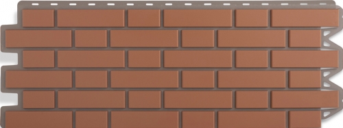 Фасадная панель Альта-Профиль Кирпич Клинкерный, Красный, 1220х440мм