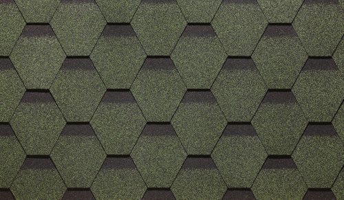 Мягкая кровля Docke Сота Зеленый