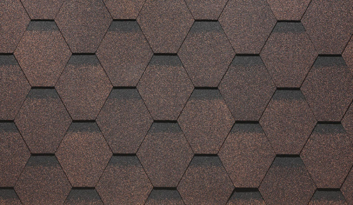 Мягкая кровля Docke Сота Коричневый