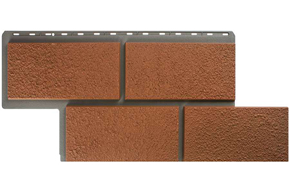 Панель Камень Неаполитанский, Терракотовый, 1260х450мм