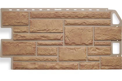 Фасадная панель Камень, Бежевый, 1130х470мм