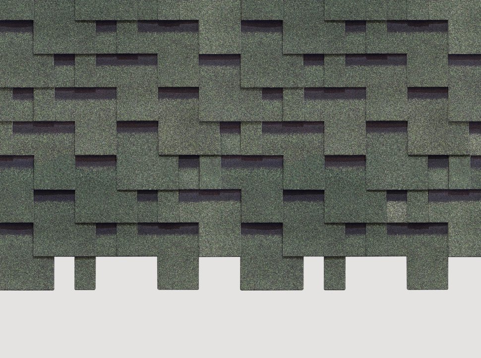 Мягкая кровля Docke Тетрис Зеленый