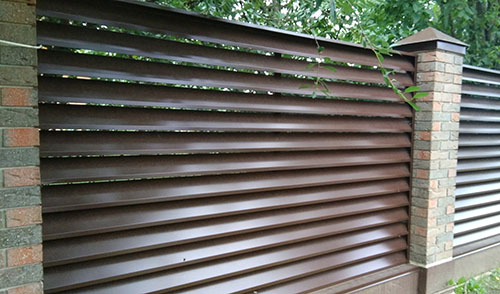 Секционный забор-жалюзи  "Модерн"  