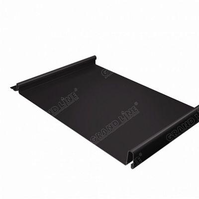Фальцевая кровля Grand Line Кликфальц Quarzit lite 0,5 мм. RR 32 (темно-коричневый)