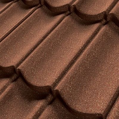 Композитная черепица Decra (Декра) Классик красная.