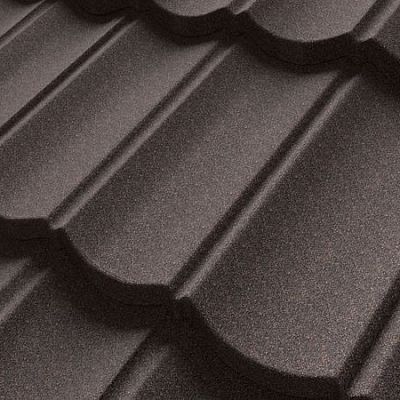 Композитная черепица Decra (Декра) профиль Классик цвет Умбер Браун.