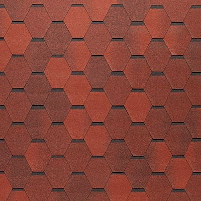 Черепица Тегола Нордлэнд Нордик Красный с отливом