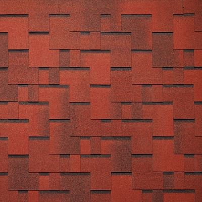 Черепица Тегола Нордлэнд Альпин Красный с отливом