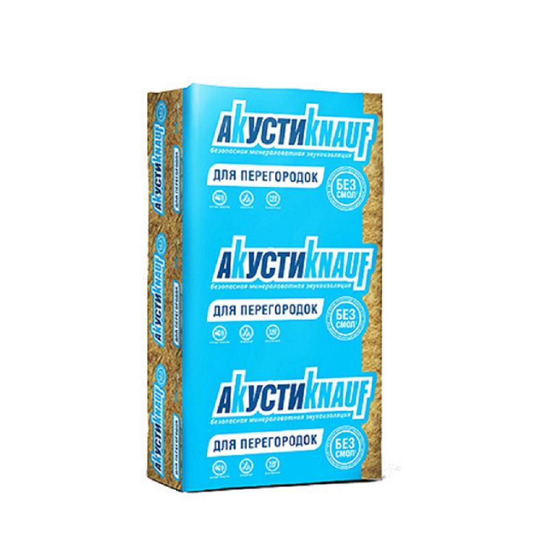 Утеплитель Knauf Акустик Плита 50 х 610 х 1230 мм 12 кв.м
