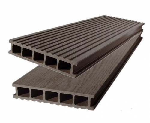 Террасная Доска Polywood DUO Двухсторонняя Венге (коричневая), 6м