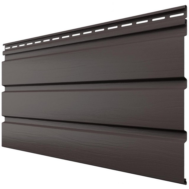 Софит пластиковый тройной сплошной Пекан 3000*340мм ТехноНИКОЛЬ