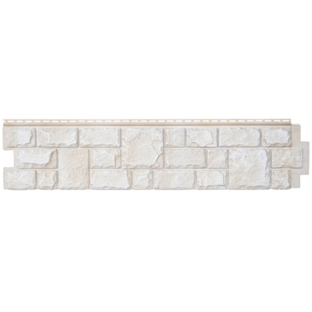 Сайдинг виниловый Я- фасад (Grand Line) Екатерининский камень Слоновая кость 1322*294мм