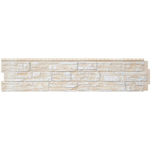 Сайдинг виниловый Я- фасад (Grand Line) Скала Слоновая кость 1476*312мм