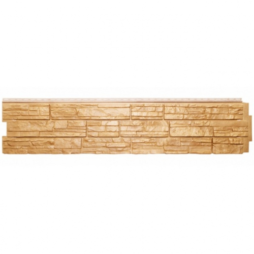 Сайдинг виниловый Я- фасад (Grand Line) Крымский сланец Песок 1476*312мм