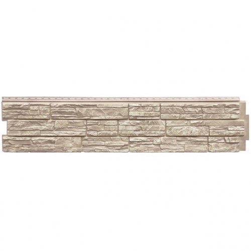 Сайдинг виниловый Я- фасад (Grand Line) Скала Жемчуг 1476*312мм