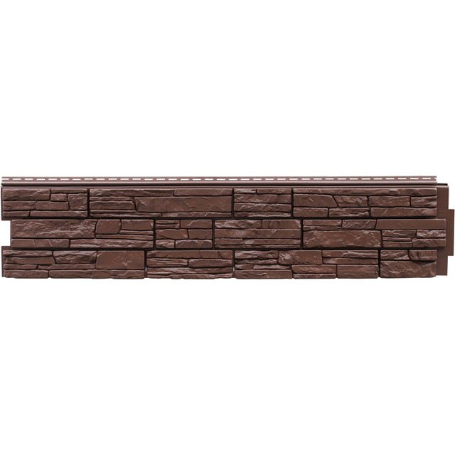 Сайдинг виниловый Я- фасад (Grand Line) Крымский сланец Арабика 1487*306мм