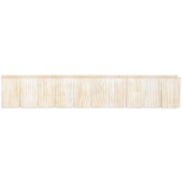 Сайдинг виниловый Я- фасад (Grand Line) Сибирская дранка Слоновая кость 1631*257мм