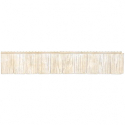 Сайдинг виниловый Я- фасад (Grand Line) Сибирская дранка Слоновая кость 1631*257мм