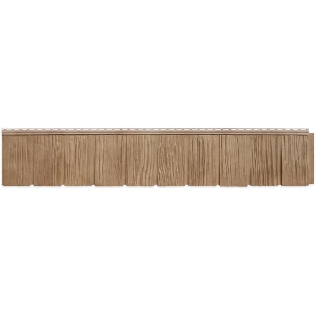 Сайдинг виниловый Я- фасад (Grand Line) Сибирская дранка Янтарь 1631*257мм