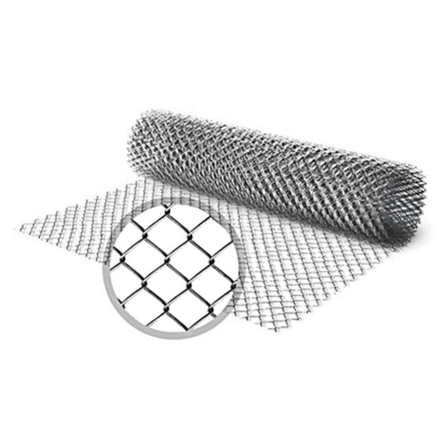 Сетка заборная плетеная (рабица) сталь оцинкованная 50х50х 1,7мм 2.00х 10.0м рулон ТУ