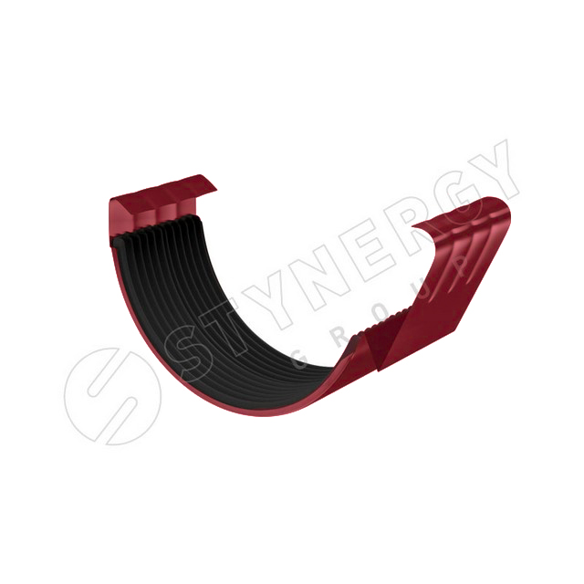 Соединитель желоба Stynergy 125мм Полиэстер RAL 3005 (вишневый)