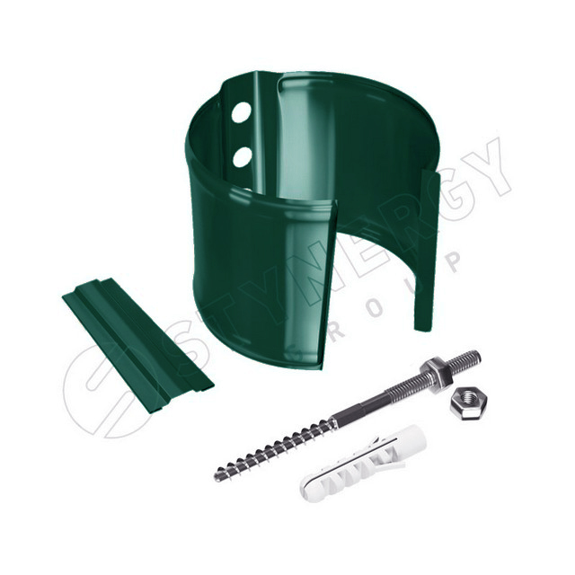 Держатель трубы/ хомут (кирпич) Stynergy 90мм Полиэстер RAL 6005 (зеленый)