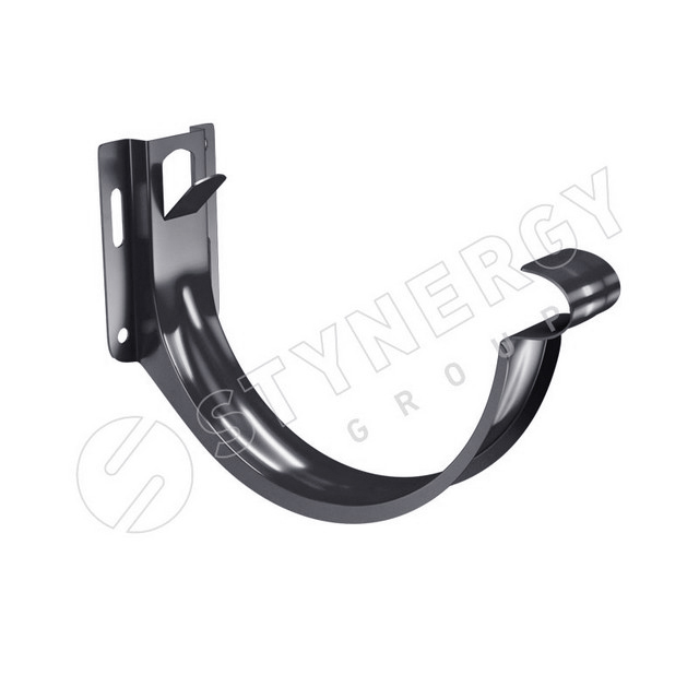 Держатель желоба/ кронштейн карнизный Stynergy 125мм Полиэстер RAL 7024 (серый)