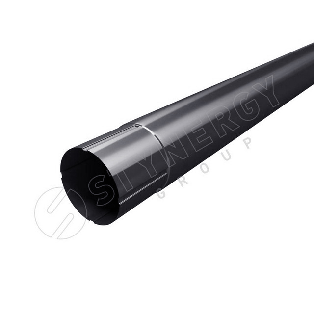Труба 1м Stynergy 90мм Полиэстер RAL 7024 (серый)