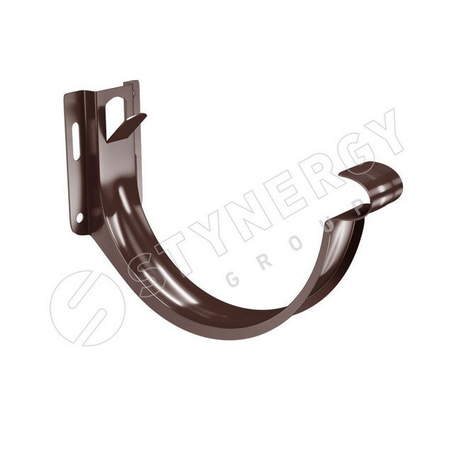 Держатель желоба/ кронштейн карнизный Stynergy 125мм Полиэстер RAL 8017 (коричневый)