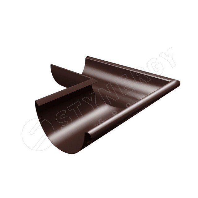 Угол 90 гр. внешний Stynergy 125мм Полиэстер RAL 8017 (коричневый)