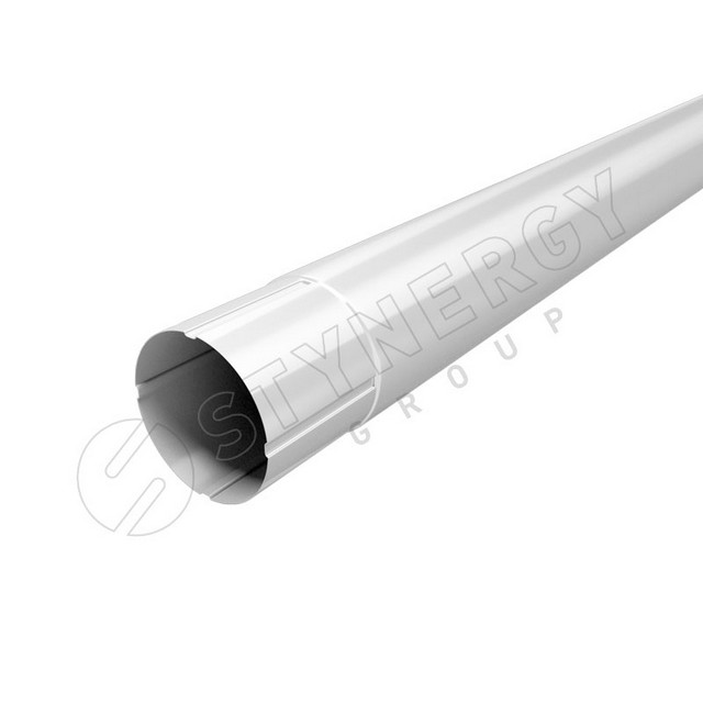 Труба 1м Stynergy 90мм Полиэстер RAL 9003 (белый)