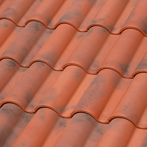 Керамическая черепица Borja TECH TB 10, Moss red, Tejas Borja