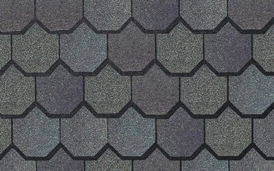 Четырехслойная гибкая черепица CertainTeed Carriage House Shangle gatehouse slate