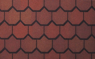 Четырехслойная гибкая черепица CertainTeed Carriage House Shangle georgian brick