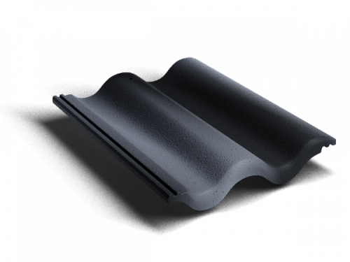 Цементно-песчаная черепица рядовая, Kriastak, Antik графит