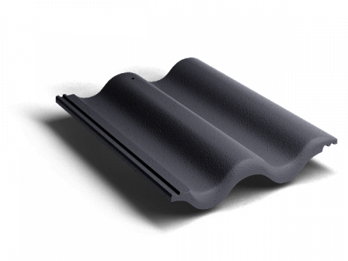 Цементно-песчаная черепица рядовая, Kriastak, Classic графит