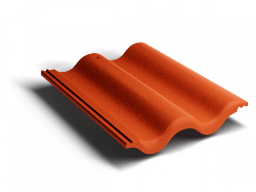 Цементно-песчаная черепица рядовая, Kriastak, Classic кирпично-красный