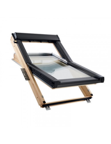 Окно мансардное WDF R45 H N AL дерево ROTO