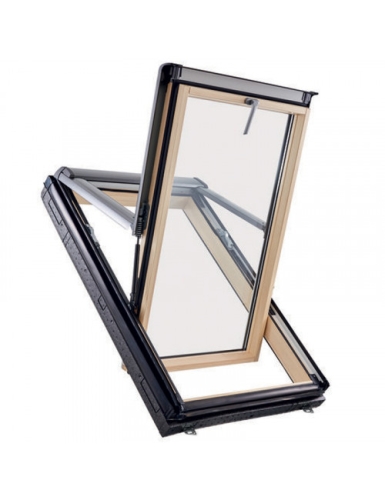 Окно мансардное WDF R79 H N WD AL с термоблоком дерево ROTO