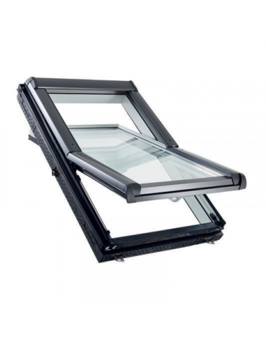 Окно мансардное WDF R45 K N WD AL с термоблоком пластик ROTO