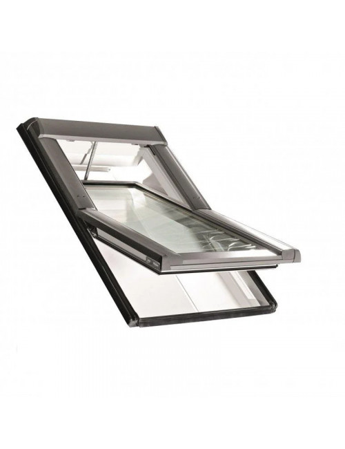 Окно мансардное WDT R45 K N AL с электроприводом HE_ пластик ROTO