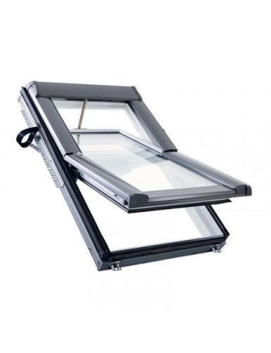 Окно мансардное WDT R68CK N WD AL с электроприводом HE_ пластик ROTO