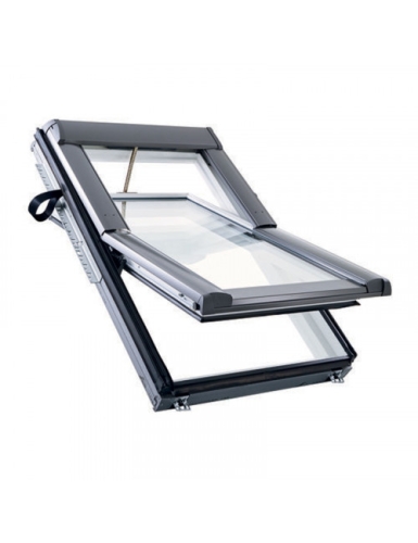 Окно мансардное WDT R69GK N WD AL с электроприводом HE_ пластик ROTO