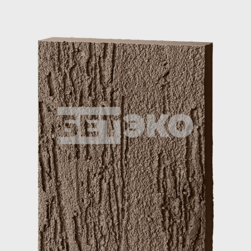 Фиброцементный сайдинг БЕТЭКО Короед Коричневый 8028