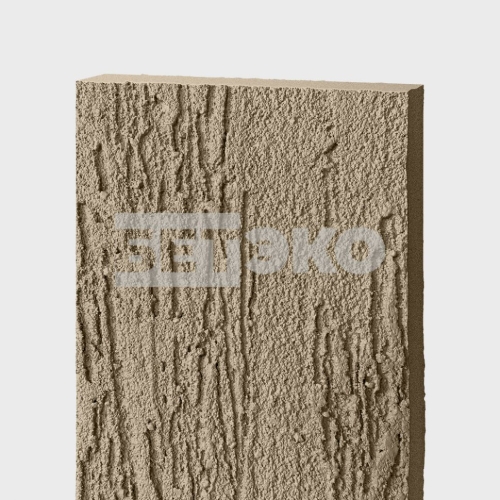  Фиброцементный сайдинг БЕТЭКО Короед Серо-бежевый 1019