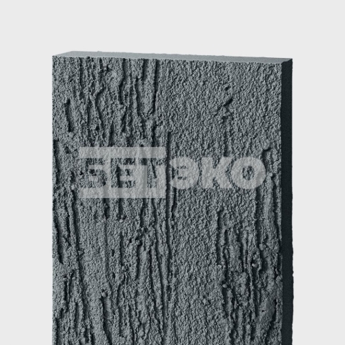 Фиброцементный сайдинг БЕТЭКО Короед Серый графит 7024