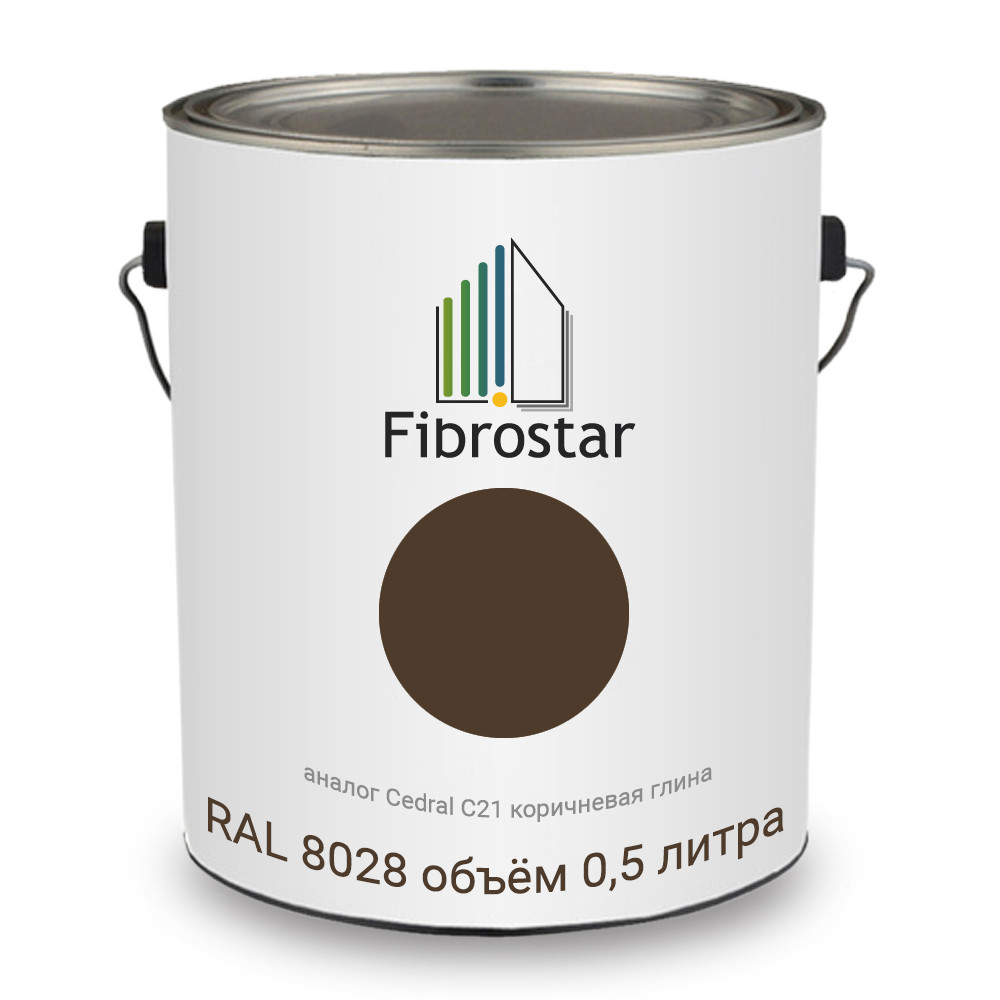 Краска для фибропанелей PRO.SAIDING 0,5 л, глина