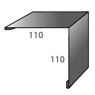 Угол внешний 110х110 Стинержи Graphite45